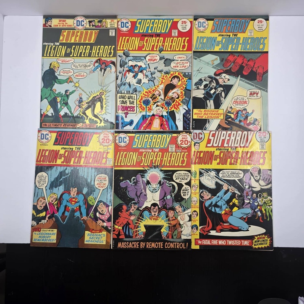 Superboy Legion of Super-Heroes DC Comics Lot 198 203 204 207 209 211 Bronze Age